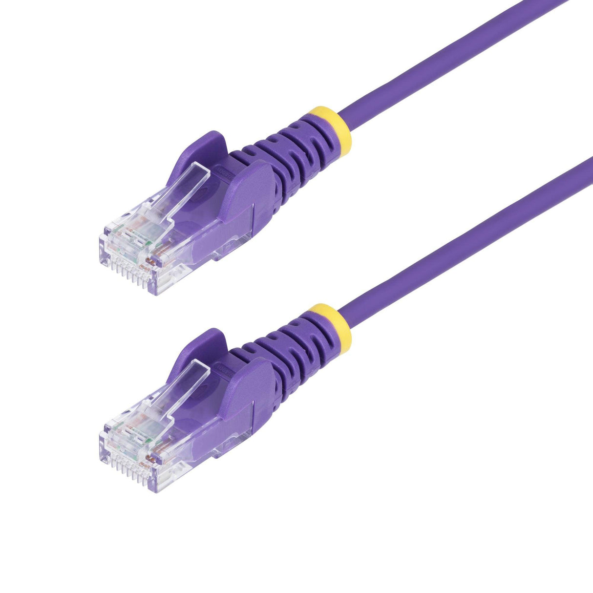 StarTech 10m Purple Slim CAT6 Ethernet Cable, Snagless RJ45, UTP, LSZH, 28AWG Pure Bare Copper, Slim Network Patch Cord