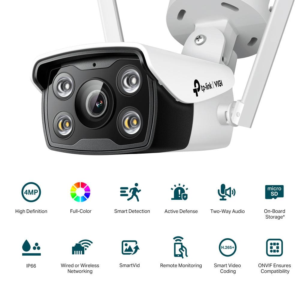 TP-Link VIGI VIGI C340-W 4 Megapixel Outdoor Network Camera - Colour - Bullet