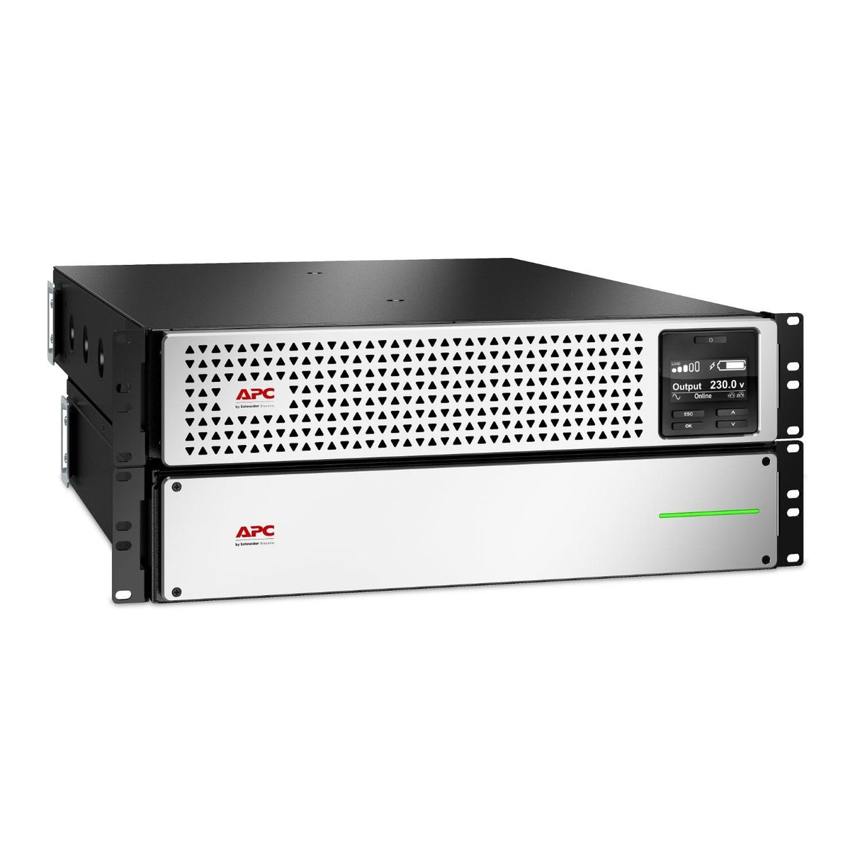 APC Smart-UPS On-Line, 3kVA, Lithium-ion, Rackmount 4U, 230V, 6x C13+2x C19 IEC outlets, SmartSlot, Extended long runtime, Rail kit included