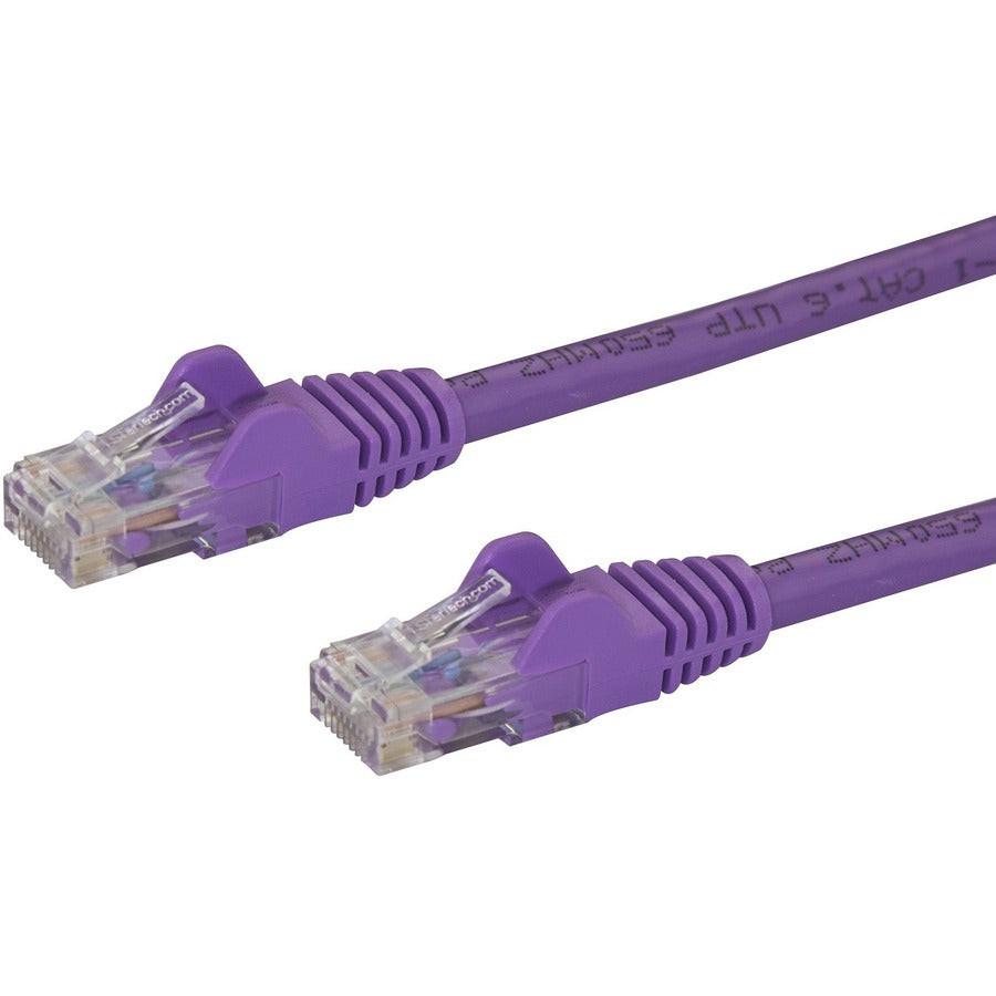 StarTech 2m CAT6 Ethernet Cable - Purple Snagless Gigabit - 100W PoE UTP 250Mhz Category 6 Patch Cord UL Certified Wiring/TIA