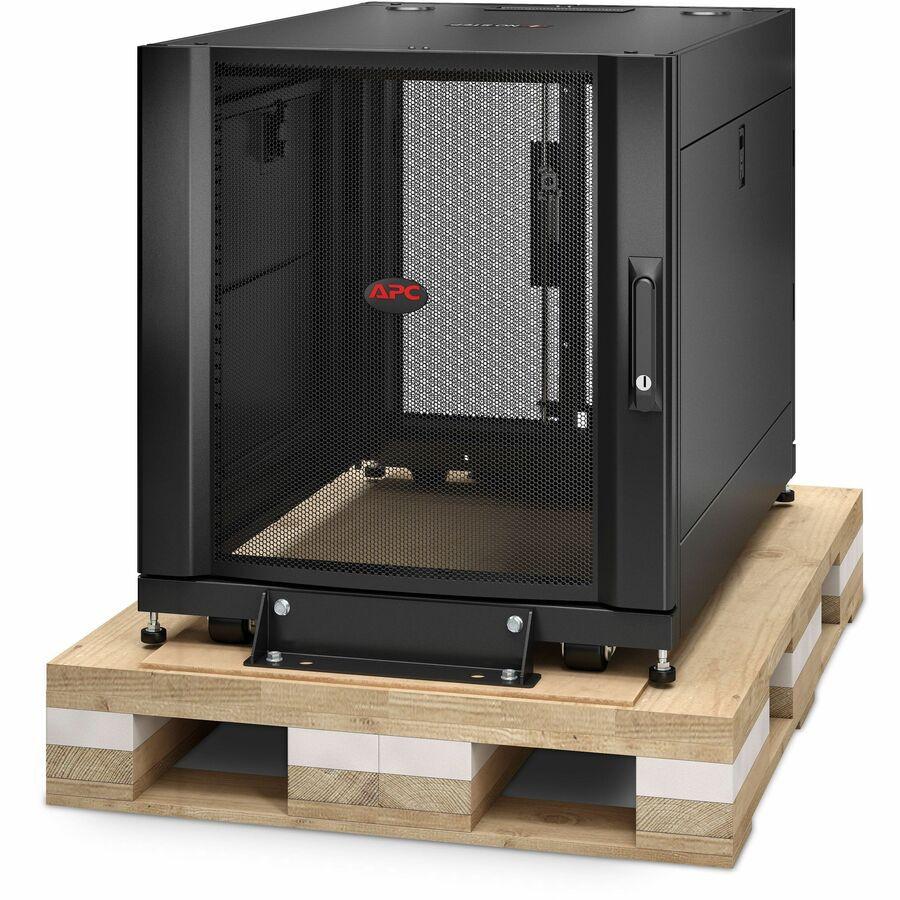 APC by Schneider Electric NetShelter SX 12U Floor Standing Rack Cabinet for Server, Storage - 482.60 mm Rack Width x 755.65 mm Rack Depth - Black - TAA Compliant