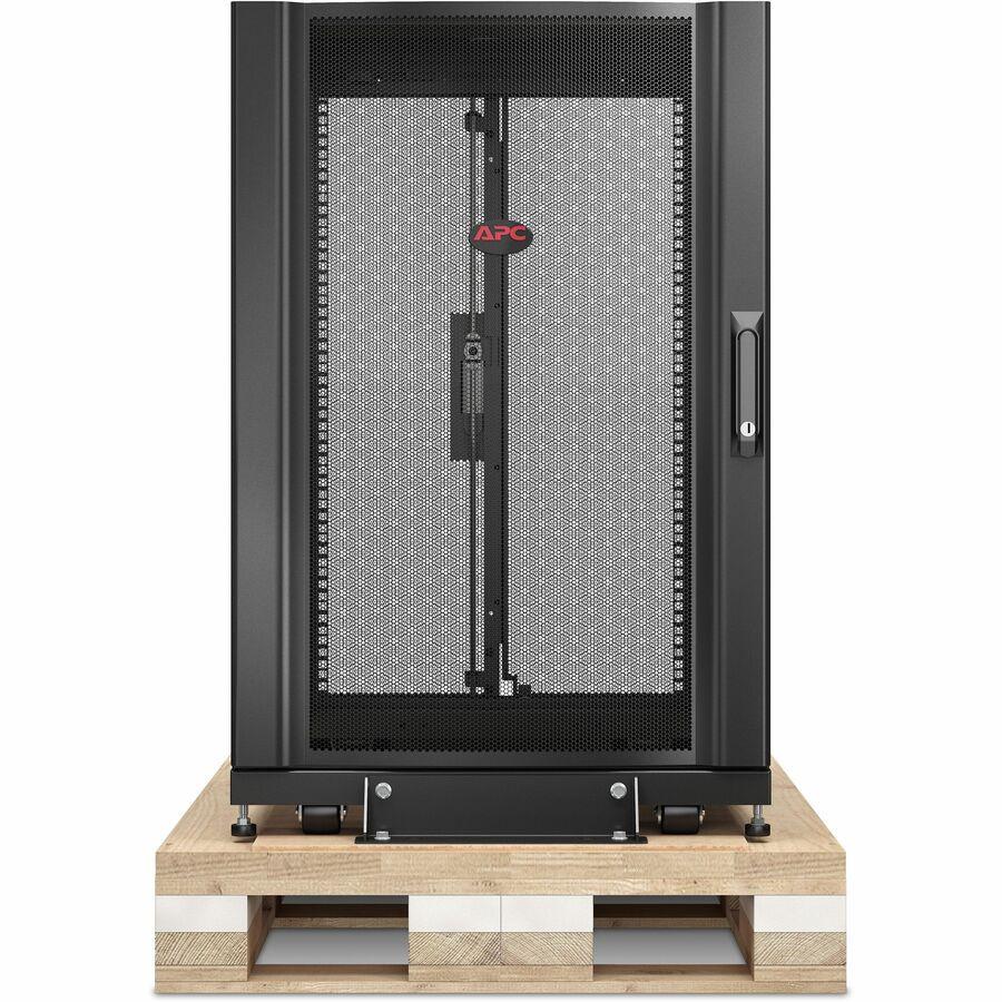 APC by Schneider Electric NetShelter SX 18U Floor Standing Rack Cabinet for Server, Storage - 482.60 mm Rack Width x 755.65 mm Rack Depth - Black - TAA Compliant