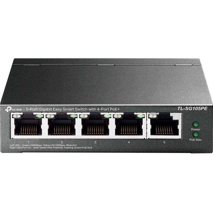 TP-Link TL-SG105PE 5 Ports Ethernet Switch - Gigabit Ethernet - 10/100/1000Base-T