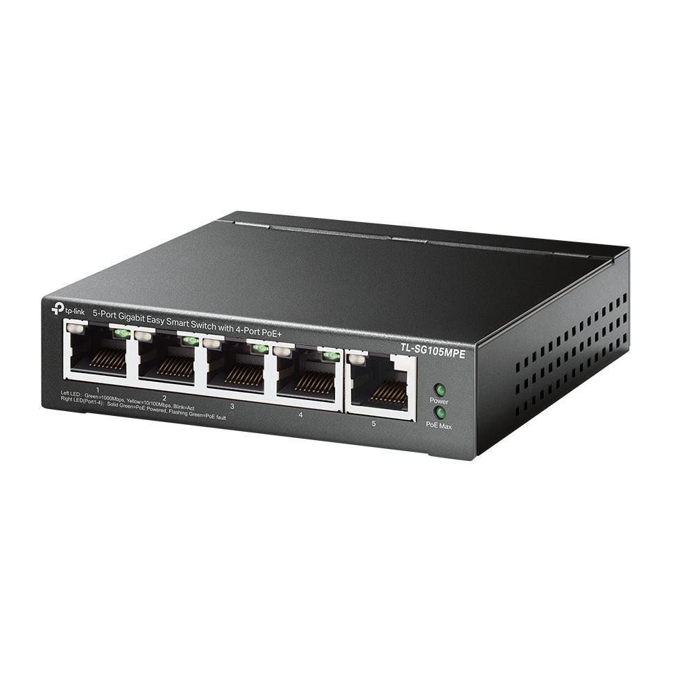 TP-Link EasySmart TL-SG105MPE 5 Ports Ethernet Switch - Gigabit Ethernet - 10/100/1000Base-T