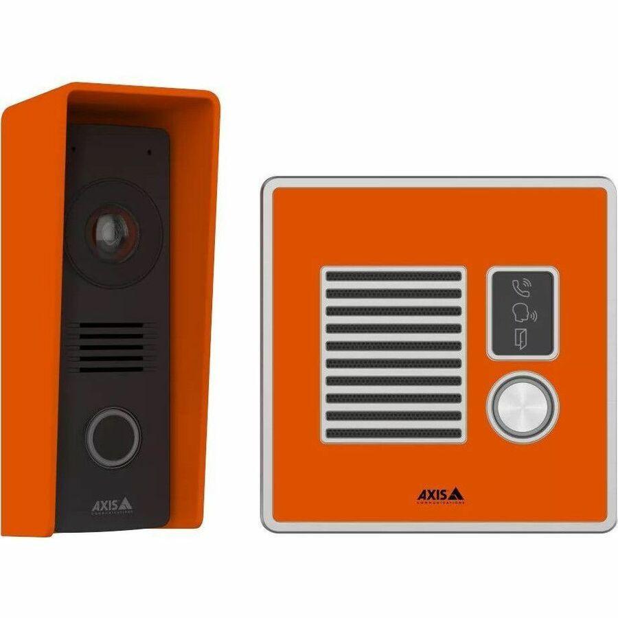 AXIS I7010-VE Intercom Sub Station for Indoor, Outdoor, Secured facility - Orange - TAA Compliant