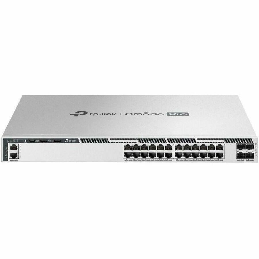 Omada S6500-24G4XF 24 Ports Manageable Ethernet Switch - Gigabit Ethernet, 10 Gigabit Ethernet - 10/100/1000Base-T, 1000Base-X, 10GBase-X - Grey