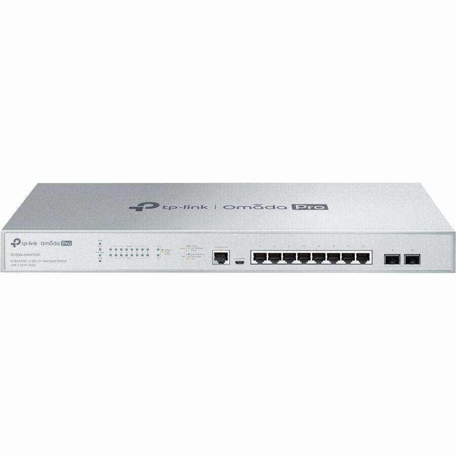 Omada Pro S5500 S5500-8MHP2XF 8 Ports Manageable Ethernet Switch - Gigabit Ethernet, 2.5 Gigabit Ethernet, 10 Gigabit Ethernet - 100/1000Base-T, 2.5GBase-T, 10GBase-X