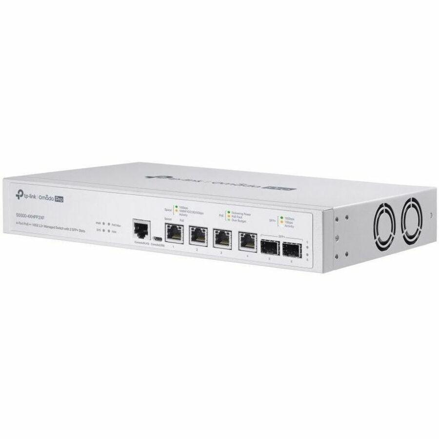 Omada Pro S5500-4XHPP2XF 4 Ports Manageable Ethernet Switch - 10 Gigabit Ethernet - 10GBase-T, 10GBase-X