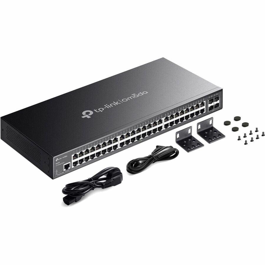 TP-Link Omada SG3452P 48 Ports Manageable Ethernet Switch - Gigabit Ethernet - 10/100/1000Base-T, 1000Base-X