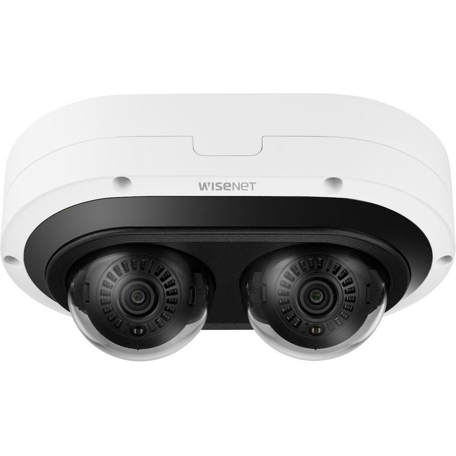 Wisenet PNM-C7083RVD 2 Megapixel Outdoor Full HD Network Camera - Colour - Dome - White - TAA Compliant