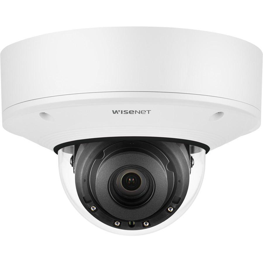 Hanwha Techwin PNV-A9081R 8 Megapixel Outdoor 4K Network Camera - Colour - Dome - White