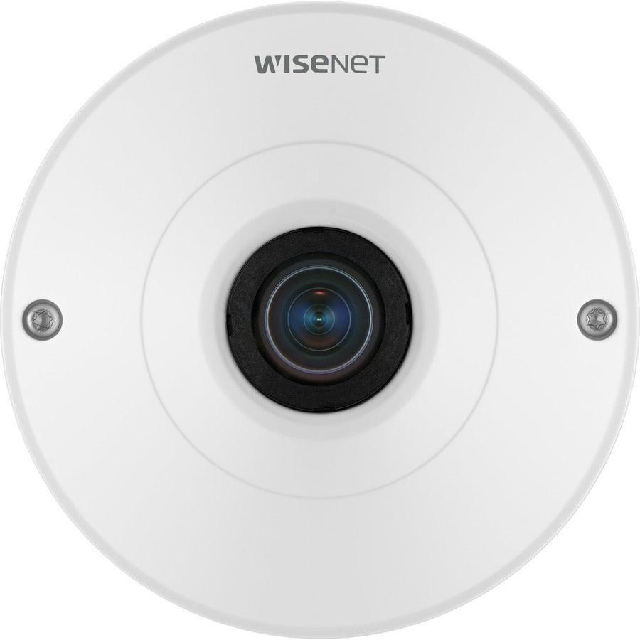 Wisenet QNF-9010 12 Megapixel Indoor Network Camera - Colour - Fisheye - White