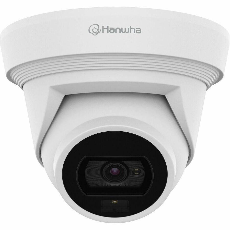 Hanwha QNE-C9013RL 8 Megapixel Outdoor 4K Network Camera - Colour - Flateye - White