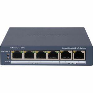 Hikvision DS-3E1506P-EI 6 Ports Manageable Ethernet Switch - Gigabit Ethernet - 10/100/1000Base-T
