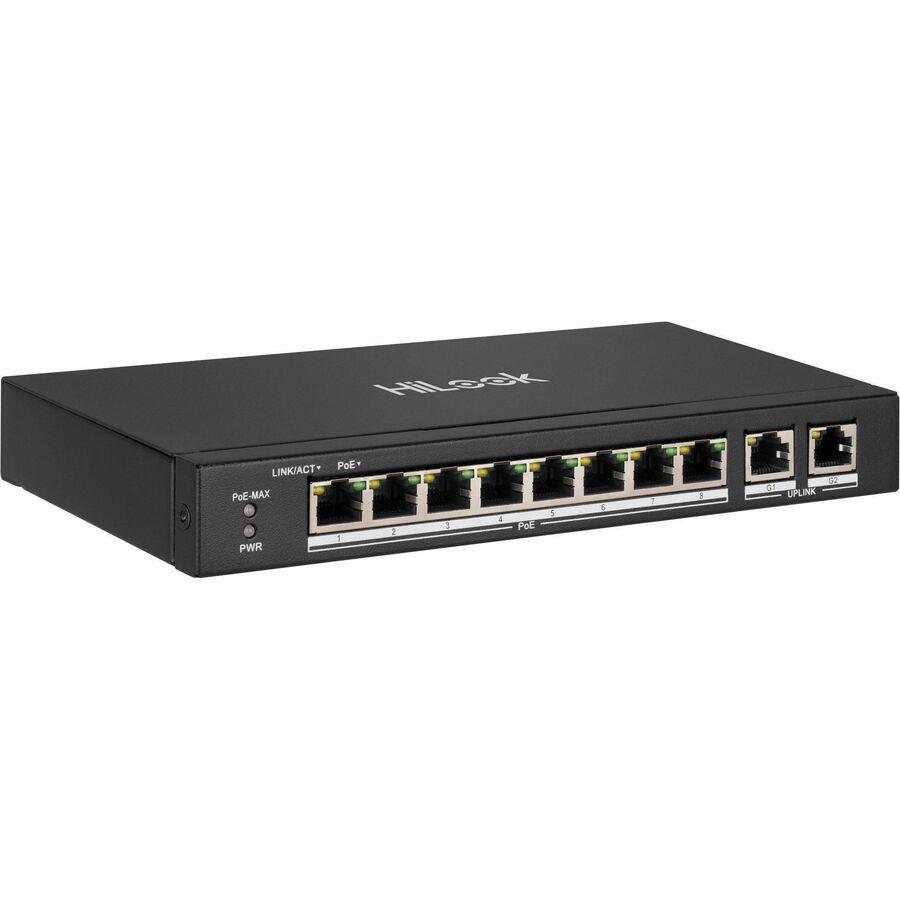 HiLook NS-0310P-60 10 Ports Ethernet Switch - Fast Ethernet, Gigabit Ethernet - 10/100Base-T, 10/100/1000Base-T