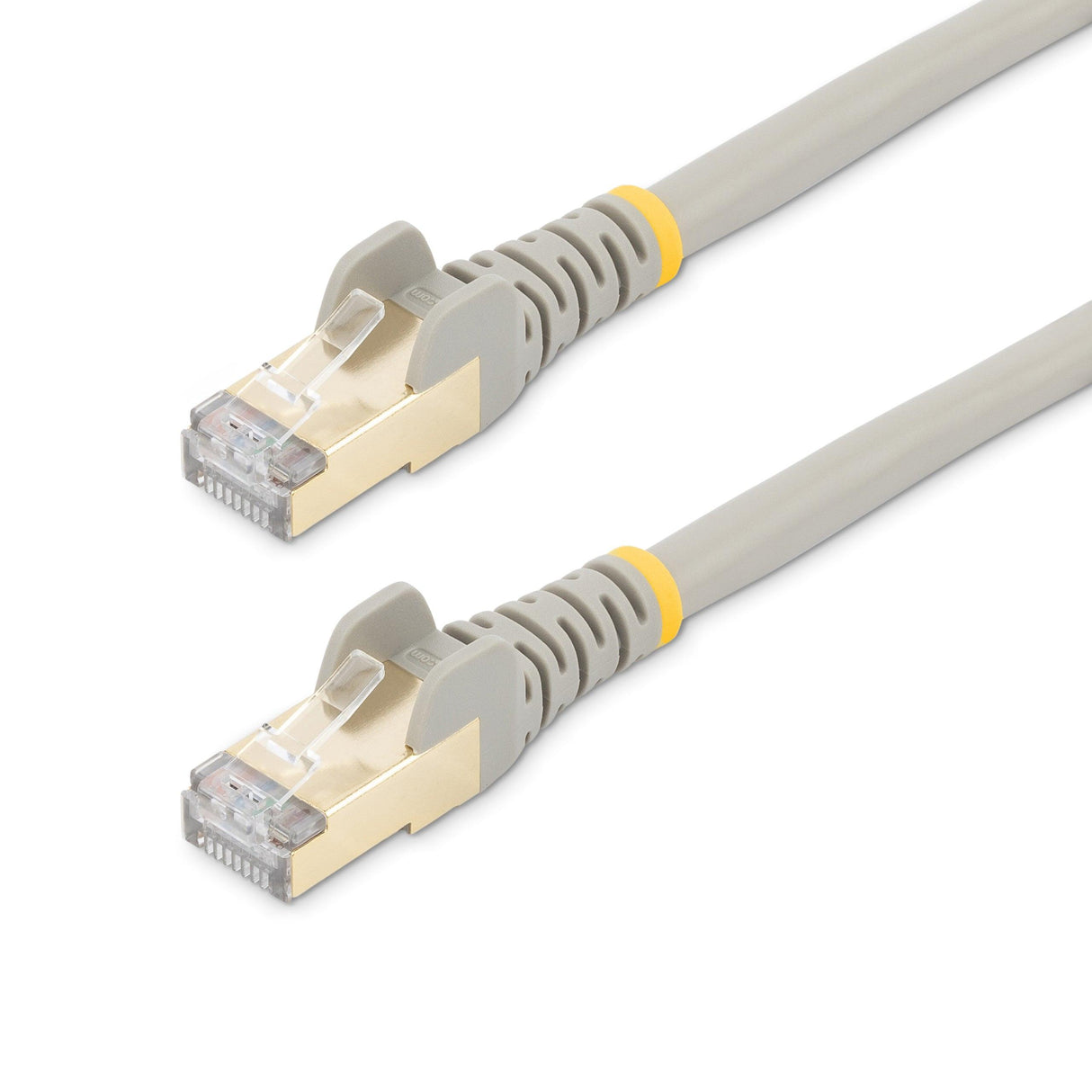 StarTech.com 1m CAT6a Ethernet Cable - 10 Gigabit Category 6a Shielded Snagless 100W PoE Patch Cord - 10GbE Grey UL Certified Wiring/TIA