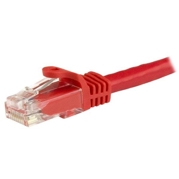 StarTech 5m CAT6 Ethernet Cable - Red Snagless Gigabit - 100W PoE UTP 250Mhz Category 6 Patch Cord UL Certified Wiring/TIA