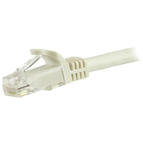 StarTech 7.5m CAT6 Ethernet Cable - White Snagless Gigabit - 100W PoE UTP 250Mhz Category 6 Patch Cord UL Certified Wiring/TIA