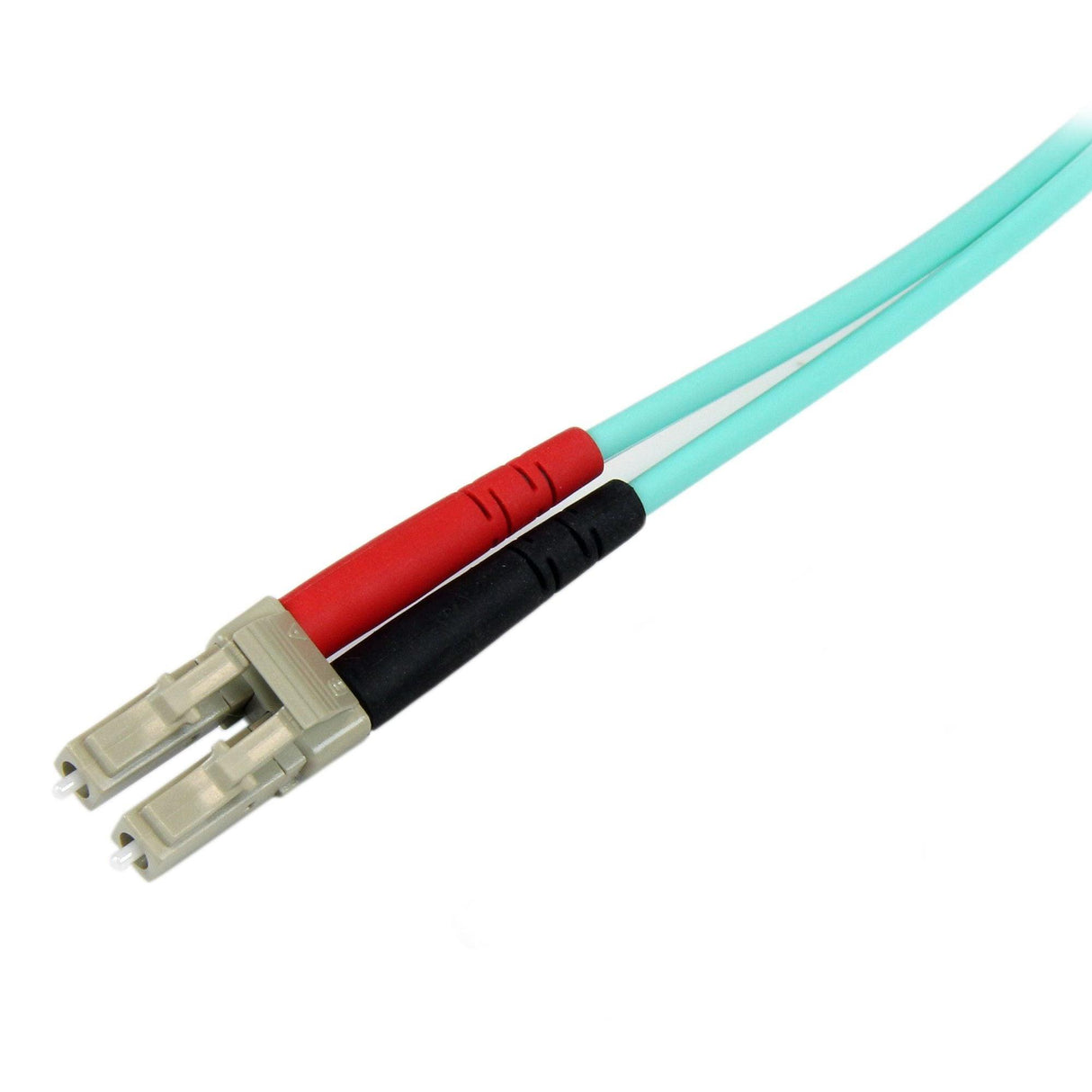 StarTech.com 2m (6ft) LC/UPC to SC/UPC OM3 Multimode Fiber Optic Cable, Full Duplex 50/125 Zipcord, 100G, LSZH Fiber Jumper Cord
