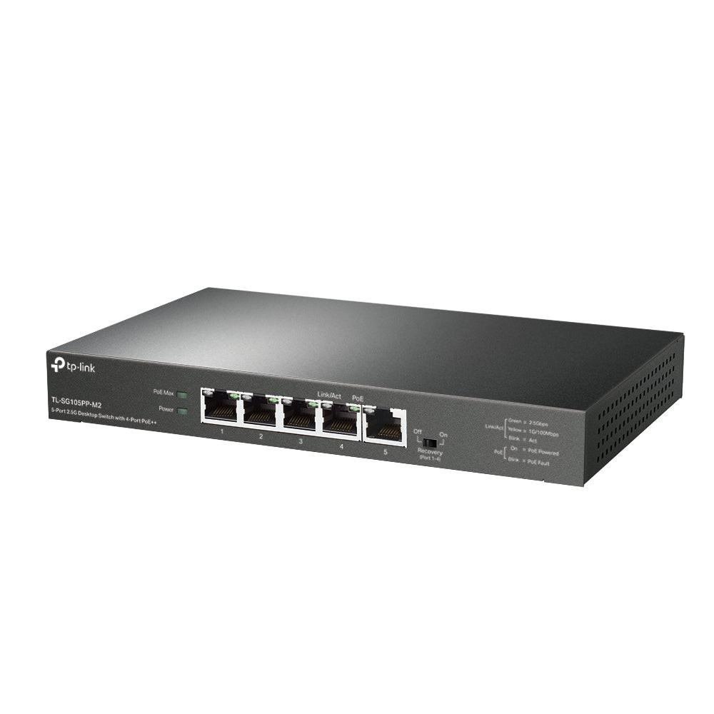 TP-Link TL-SG105PP-M2 5.0 Ports Ethernet Switch - 2.5 Gigabit Ethernet - 2.5GBase-T