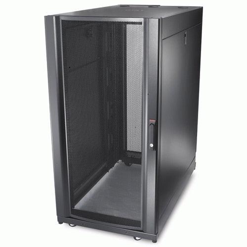 APC by Schneider Electric NetShelter SX 24U Floor Standing Enclosed Cabinet Rack Cabinet for Server, Storage - 482.60 mm Rack Width - Black - TAA Compliant