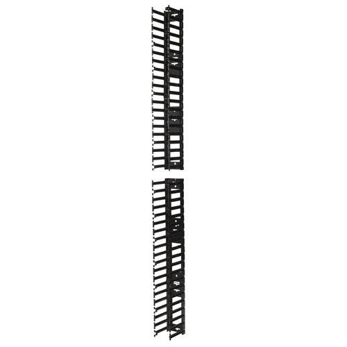 APC by Schneider Electric AR7580A Cable Organizer - Black - 2 Each Pack - TAA Compliant