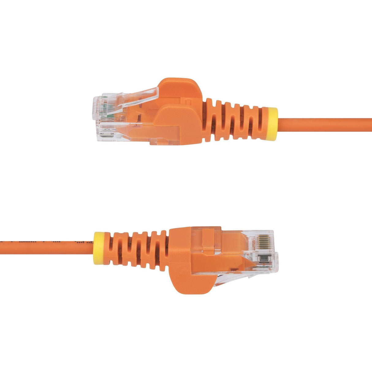 StarTech 2m Orange Slim CAT6 Ethernet Cable, Snagless RJ45, UTP, LSZH, 28AWG Pure Bare Copper, Slim Network Patch Cord