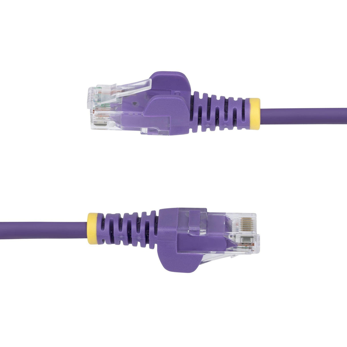 StarTech 2.5m Purple Slim CAT6 Ethernet Cable, Snagless RJ45, UTP, LSZH, 28AWG Pure Bare Copper, Slim Network Patch Cord