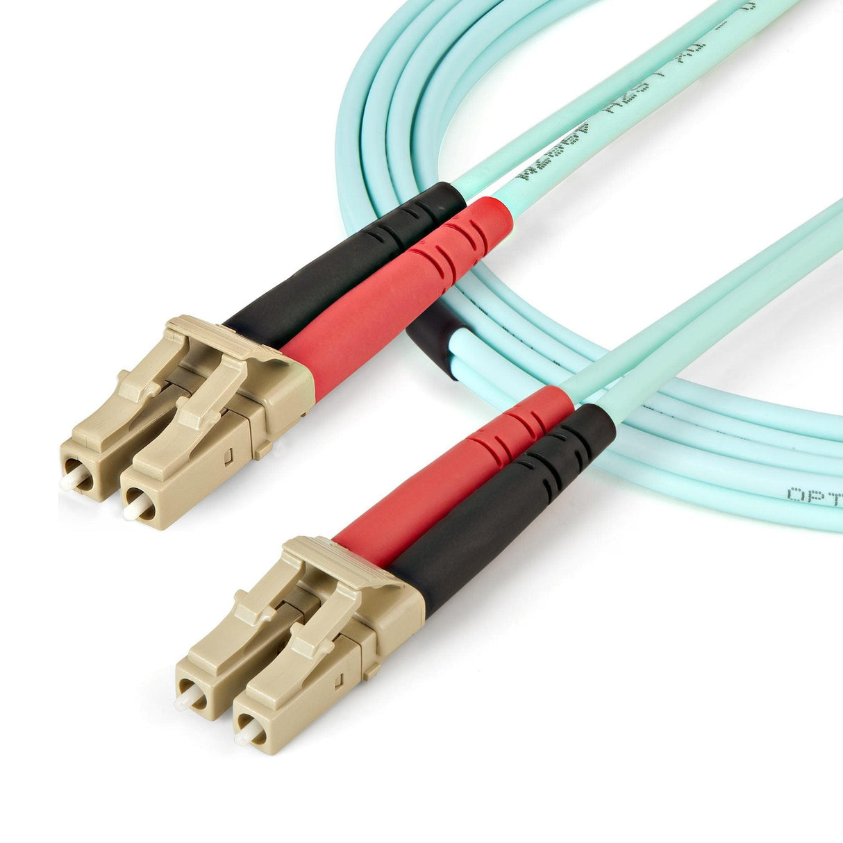 StarTech.com 5m (16.4ft) LC/UPC to LC/UPC OM4 Multimode Fiber Optic Cable, 50/125µm, 100G, Low Insertion Loss, LSZH Fiber Jumper Cord