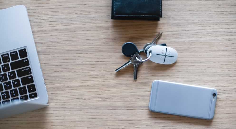 Ajax SpaceControl Key Fob — White shown in use