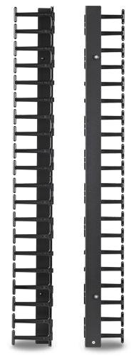 APC by Schneider Electric AR7721 Cable Organizer - Black - 2 Each Pack - TAA Compliant