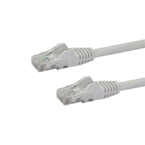 StarTech 50cm CAT6 Ethernet Cable - White Snagless Gigabit - 100W PoE UTP 250Mhz Category 6 Patch Cord UL Certified Wiring/TIA