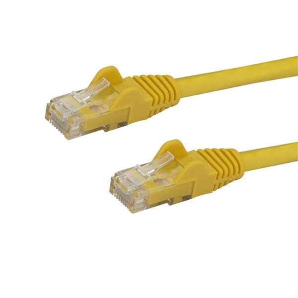 StarTech 2m CAT6 Ethernet Cable - Yellow Snagless Gigabit - 100W PoE UTP 250Mhz Category 6 Patch Cord UL Certified Wiring/TIA