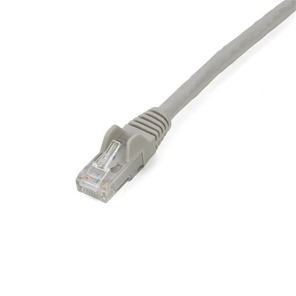 StarTech 2m CAT6 Ethernet Cable - Grey Snagless Gigabit - 100W PoE UTP 250Mhz Category 6 Patch Cord UL Certified Wiring/TIA