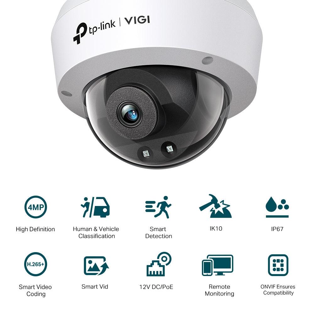 TP-Link VIGI C240I 4 Megapixel Network Camera - Colour - Dome