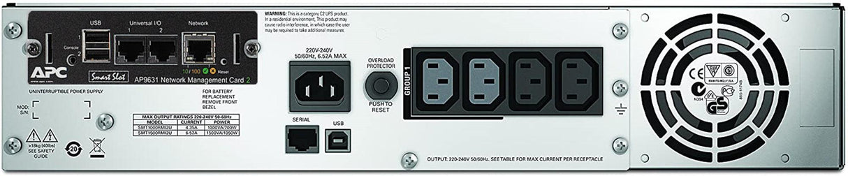 APC by Schneider Electric Smart-UPS Line-interactive UPS - 1.50 kVA/1 kW