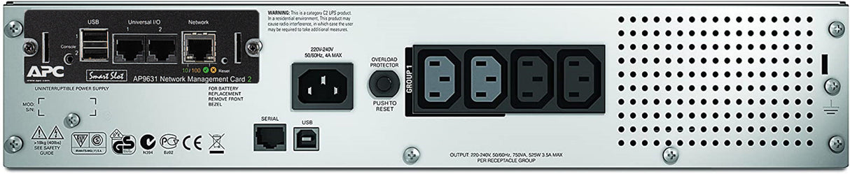 APC by Schneider Electric Smart-UPS Line-interactive UPS - 750 VA/500 W