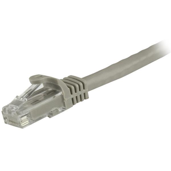 StarTech 1.5m CAT6 Ethernet Cable - Grey Snagless Gigabit - 100W PoE UTP 250Mhz Category 6 Patch Cord UL Certified Wiring/TIA