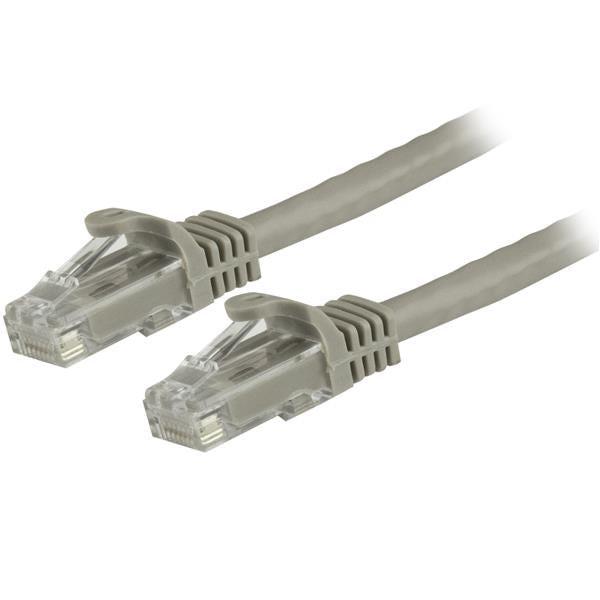 StarTech 1.5m CAT6 Ethernet Cable - Grey Snagless Gigabit - 100W PoE UTP 250Mhz Category 6 Patch Cord UL Certified Wiring/TIA