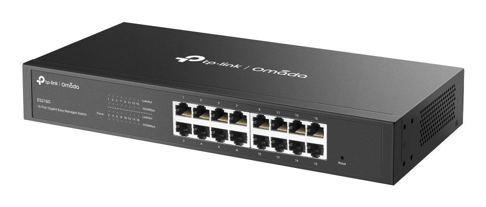 Omada ES216G 16 Ports Manageable Ethernet Switch - Gigabit Ethernet - 10/100/1000Base-T