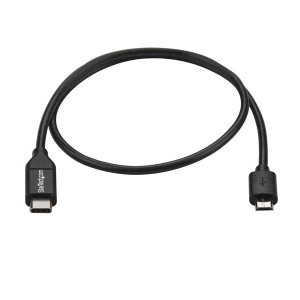 StarTech.com 0.5m USB C to Micro USB Cable - M/M - USB 2.0 - USB-C to Micro USB Charge Cable - USB 2.0 Type C to Micro B Cable