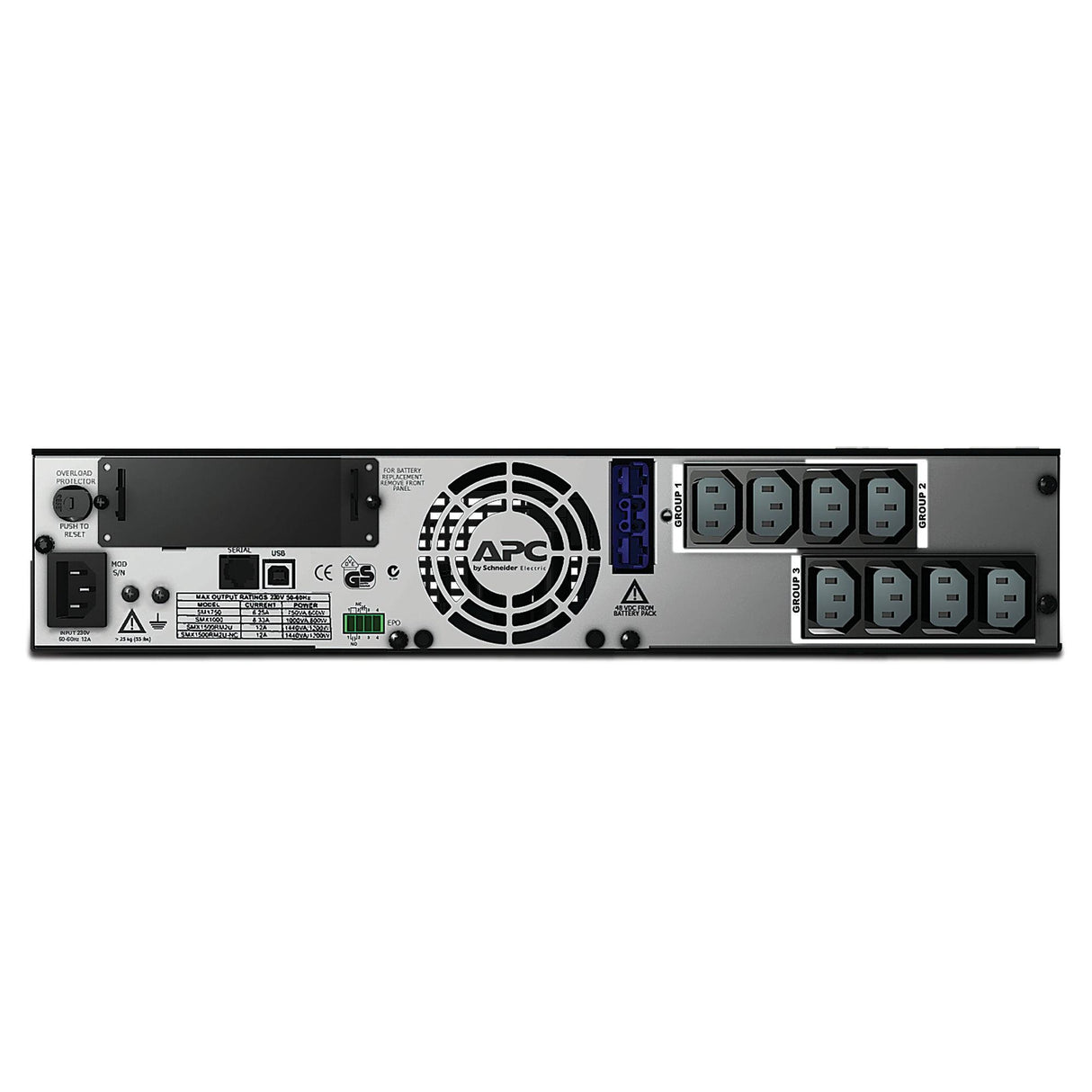 APC by Schneider Electric Smart-UPS SMX1500RMI2U Line-interactive UPS - 1.50 kVA/1.20 kW