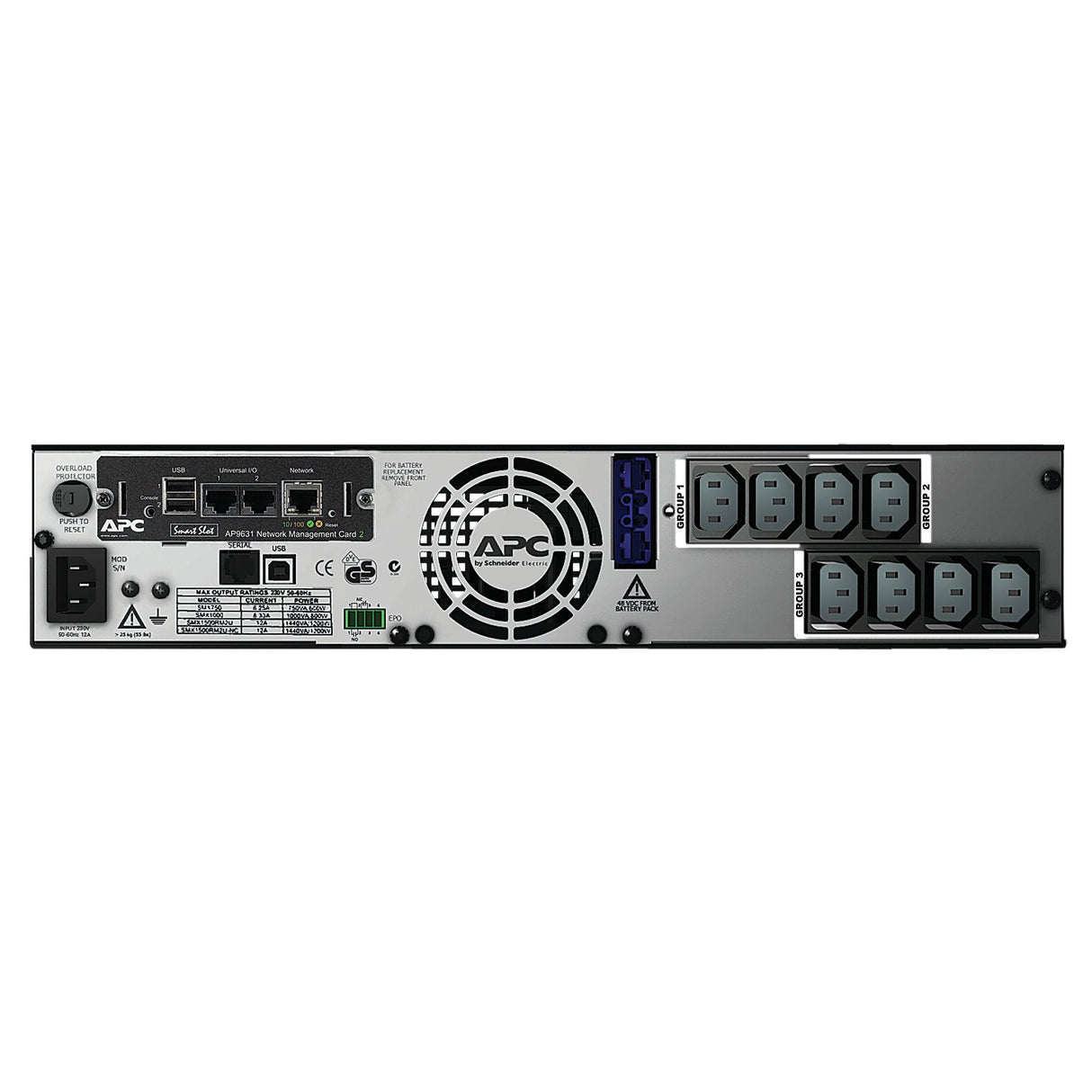 APC by Schneider Electric Smart-UPS SMX1500RMI2UNC Line-interactive UPS - 1.50 kVA/1.20 kW