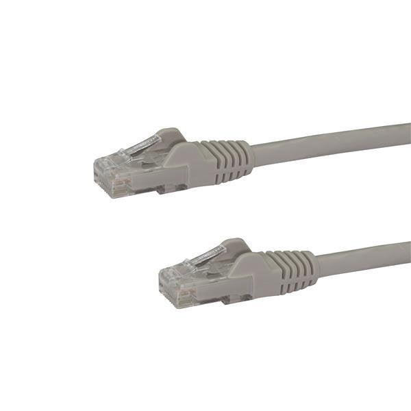 StarTech 5m CAT6 Ethernet Cable - Grey Snagless Gigabit - 100W PoE UTP 250Mhz Category 6 Patch Cord UL Certified Wiring/TIA