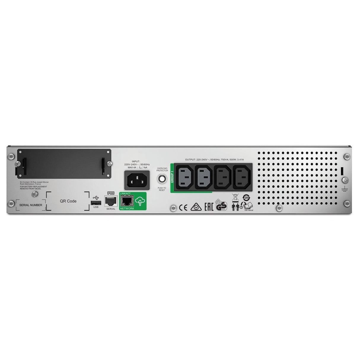 APC by Schneider Electric Smart-UPS Line-interactive UPS - 750 VA/500 W