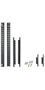 APC by Schneider Electric NetShelter SX Mounting Rail Kit - Black