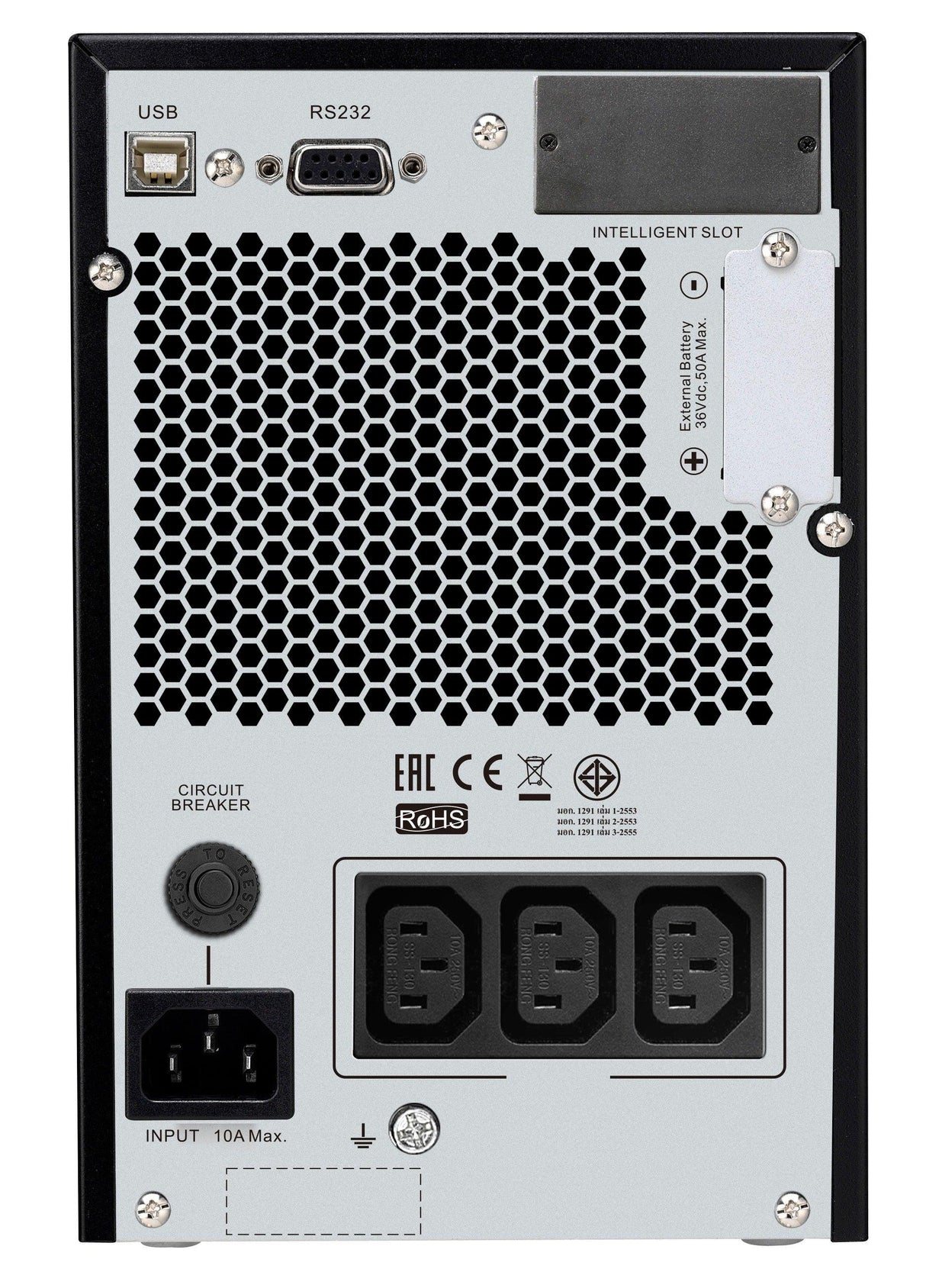 APC by Schneider Electric Easy UPS SRVPM1KIL Double Conversion Online UPS - 1 kVA/800 W