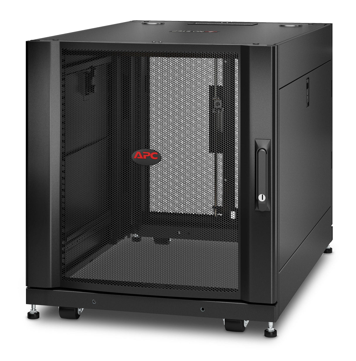 APC by Schneider Electric NetShelter SX 12U Floor Standing Rack Cabinet for Server, Storage - 482.60 mm Rack Width x 755.65 mm Rack Depth - Black - TAA Compliant