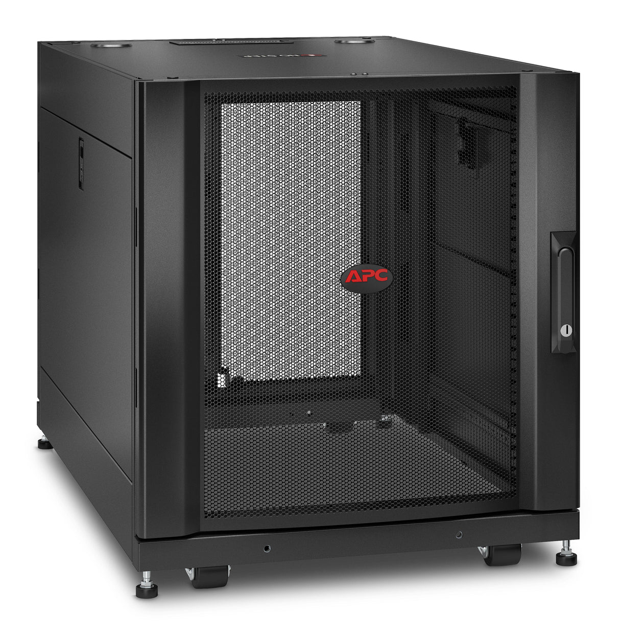 APC by Schneider Electric NetShelter SX 12U Floor Standing Rack Cabinet for Server, Storage - 482.60 mm Rack Width x 755.65 mm Rack Depth - Black - TAA Compliant