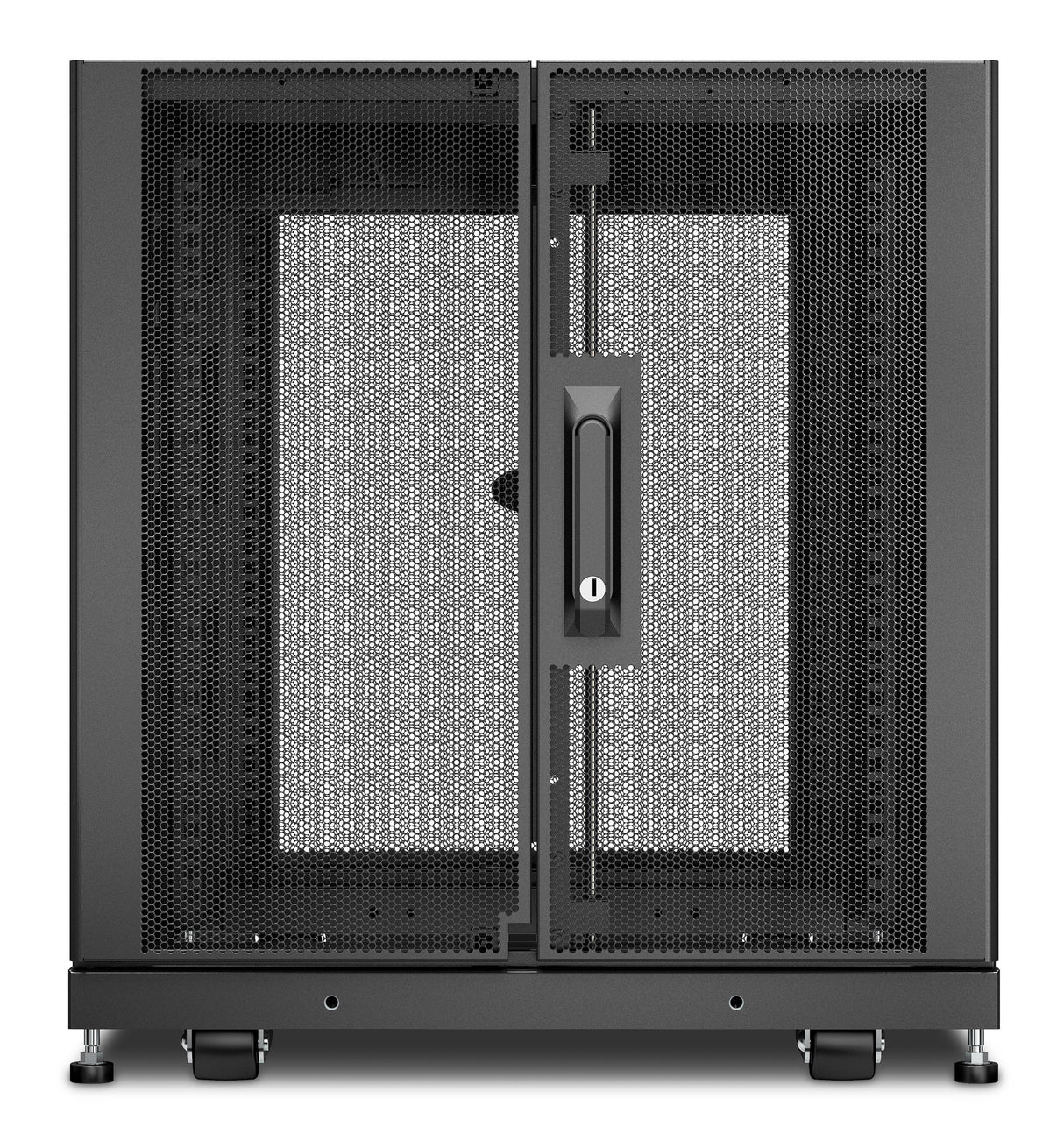 APC by Schneider Electric NetShelter SX 12U Floor Standing Rack Cabinet for Server, Storage - 482.60 mm Rack Width x 755.65 mm Rack Depth - Black - TAA Compliant